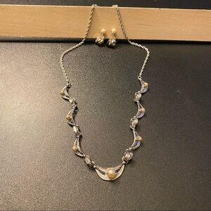 Bojar sterling silver vintage necklace & earrings